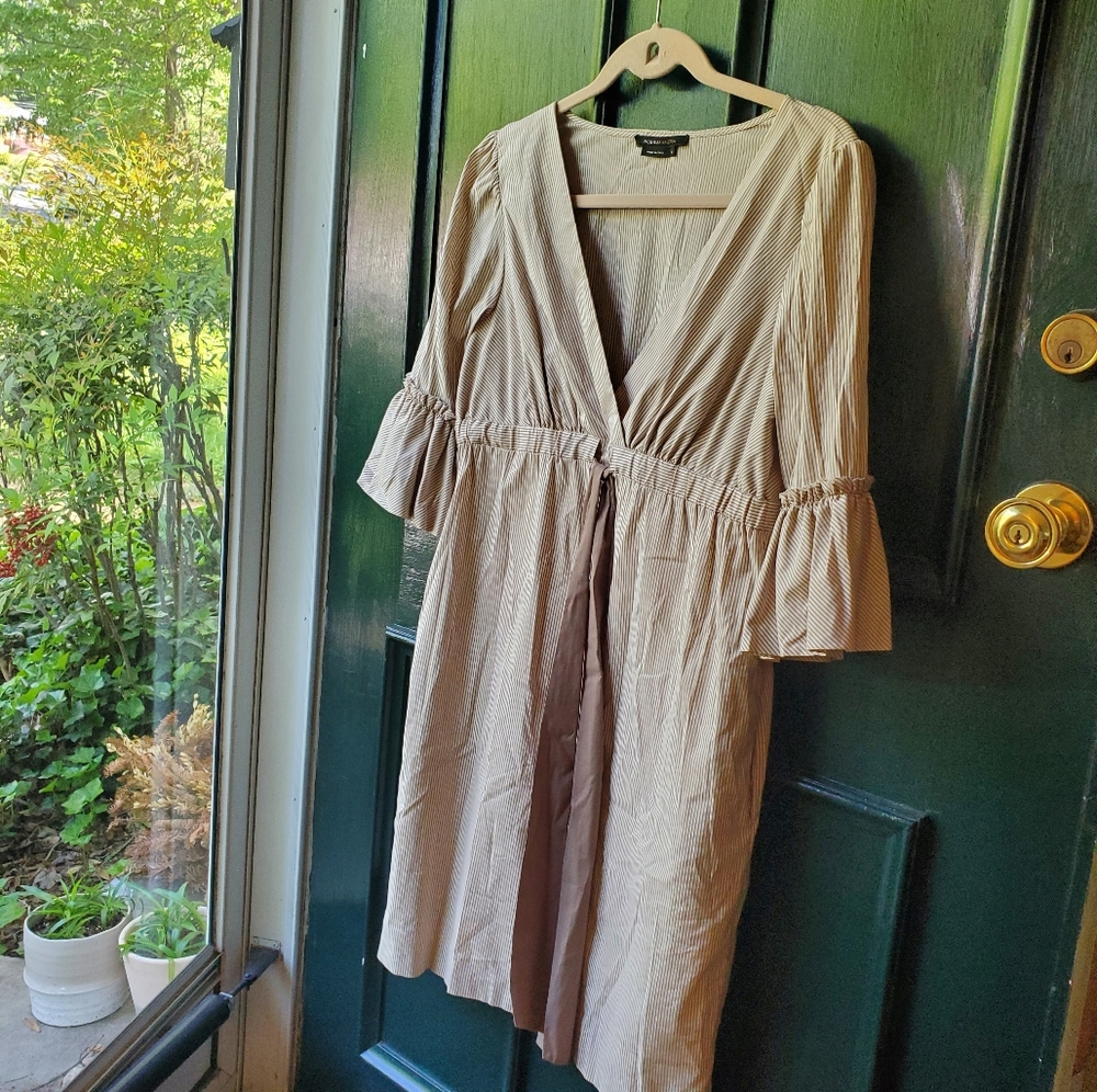 BCBG MaxAzria Neutral Stripe Dress